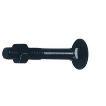 Boulons Tête Ronde Collet Carré DIN 603 6 × 50 mm – Zingués Noir – D-Work