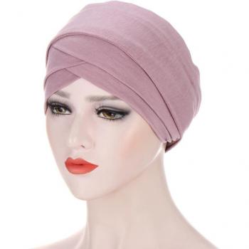 Casquette turban en coton pour femmes