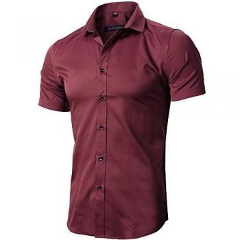 T-Shirt Homme Manches Courtes Rouge 42