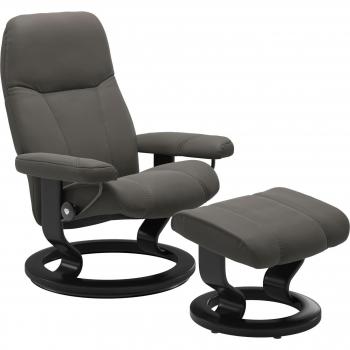 Stressless® Consul – Set aus Relaxsessel und Hocker, Classic Base