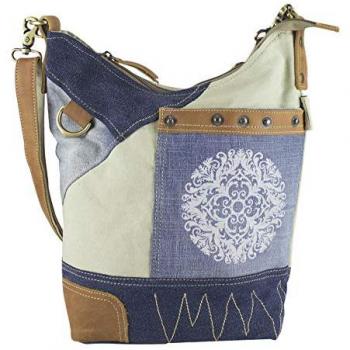 Sunsa Nachhaltige Jeanstasche in Hobo‑Stil