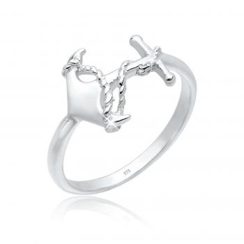 Fingerring Elli: Anker-Symbol aus 925 Sterling Silber – Damenmodell