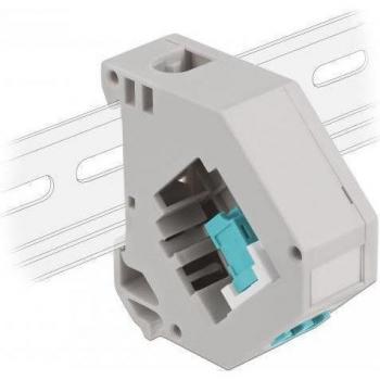 Delock Adattatore Top-Hat Keystone LC → LC Acqua – Cavo e Spina Elettrica (Turchese)