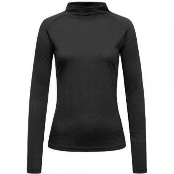 Pull Tee Long Noir, Col V, Taille S
