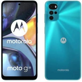 Motorola 22 (64 GB, Iceberg blue, 6,5, Dual SIM, 50 Mpx), Smartphone, Blau