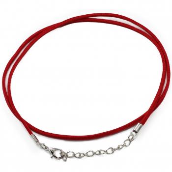 2.5mm x 55cm Red Faux Leather Cord for Pendants