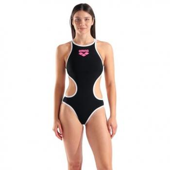 Arena ONE BIGLOGO Costume Intero Rosa Nera Bianco