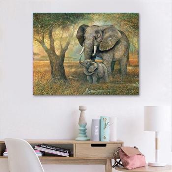 Voller Diamant Malerei Elefant Liebhaber Set
