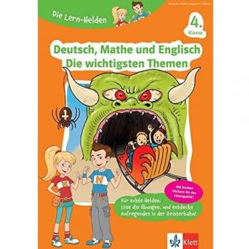 Klett Die Lern-Helden Deutsch, Mathe Und Englisch: Die Wichtigsten Themen 4. Klasse Grundschule (Mit Stickern)