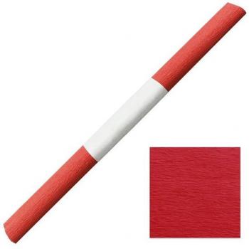 Staufen Papierdekoration Aquarola Krepppapier, 50 × 250 cm – 1 Rolle mit Banderole, rot