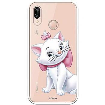 Funda Disney Marie Silueta Transparente para Huawei P20 Lite
