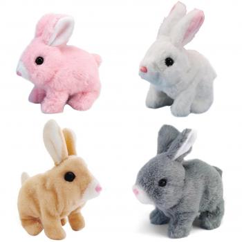 Conejo de peluche que salta y habla
