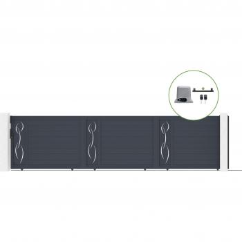 Casanoov 6m Life: Cancello Scorrevole Alluminio 140cm con Motorizzazione C300