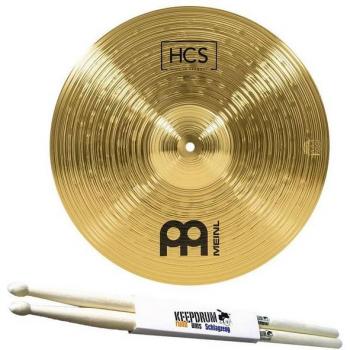 Meinl HCS 16 Crash Becken mit 1 Paar keepdrum Schlagzeugstöcken