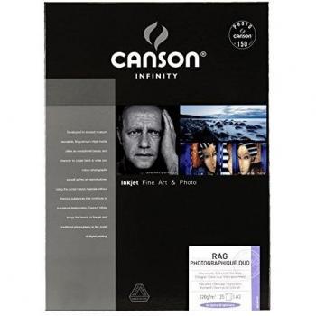 CANSON Infinity – Rag Photographique Duo, Papier Photo A3 Blanc, 25 feuilles