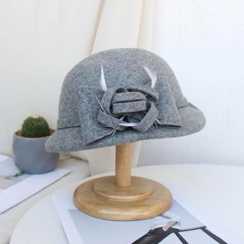 Ladies Winter Felt Church Fedora