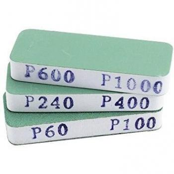 Modelcraft Handheld Sanders, Flexi Wide, Color Green and White, Size 3 x 1.2 x 8 cm