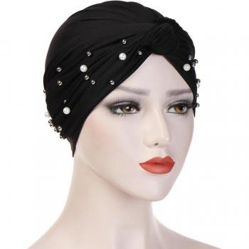 Chapeau Turbante Femme avec Perles