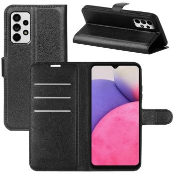 Cover in cuoio Screenguard per Samsung Galaxy A33 5G, colore Nero