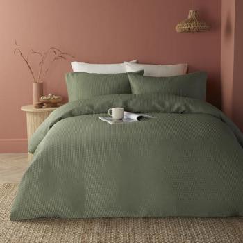 'Lindly' Waffle Duvet Cover Set