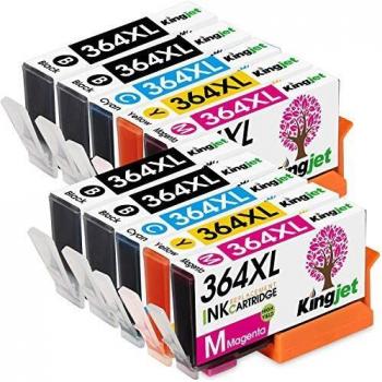 Kingjet 364XL Yellow Ink Cartridge for HP Deskjet 3070A