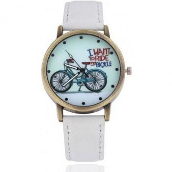 Retro Fahrrad Armbanduhr für Damen und Herren