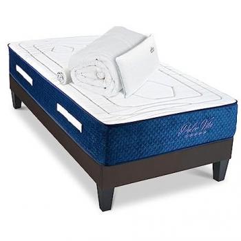 Ensemble Matelas Dolce Vita Ressorts Accueil mémoire + sommier gris