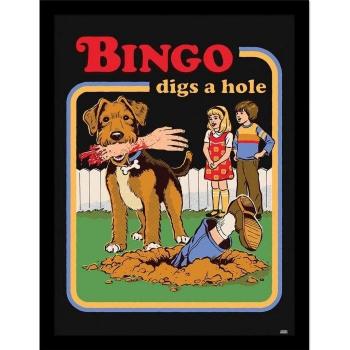 Édition limitée Bingo Digs – Le Gouffre Noir 40 cm encadré