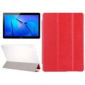 Funda de Cuero Sintético Huawei Mediapad T3 Roja 9.6 pulg