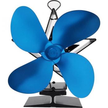 ICOCO Black Wood Burning Fireplace Fan