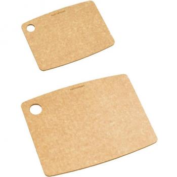 Epicurean Gekleurd Houten Snijblok – Natural, dubbel set, S/M, vaatwasmachine geschikt