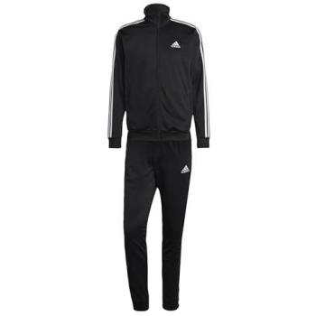 ADIDAS Herren Trainingsanzug Sportswear Basic 3-Streifen Tricot schwarz | S (kurz)