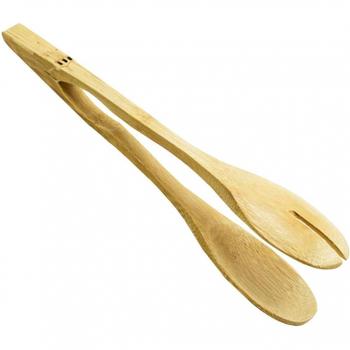 Heat Resistant Bamboo Cooking Tongs