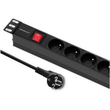 Ciabatta multipresa Qoltec PDU 19 RACK 1U 16A 6xFrench 2m