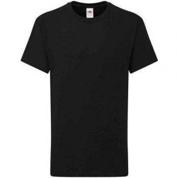 Blusa infantil negra Fruit of the Loom 9 a 11 años