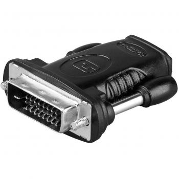 MicroConnect HDMI (Typ A) — DVI (HDMI), Data + Video Adapter, Schwarz