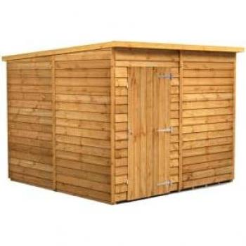 Powersheds Pent Overlap Dip Treated Windowless Shed