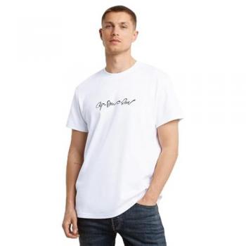 Camiseta G-Star G-Script de Hombre, Manga Corta, Color Blanco, Talla XL