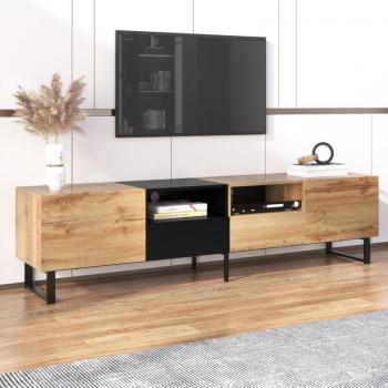 Mueble de TV con almacenamiento OKWISH, 190x38x48 cm