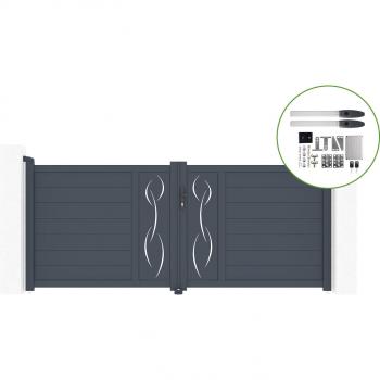 Motorizzato CASANOOV 3m Life – Cancello Battente 120cm in Alluminio