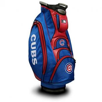 Chicago Cubs Victory Golf Cart Gear Bag – 10‑Way Top, Dual Handle, Putter Well, Cooler