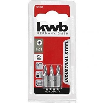 Industrieel KWB Schroefbitset Staal 25 mm PZ2 – 3×