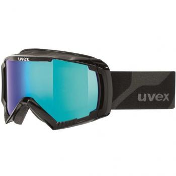 Schneebekleidung: UVEX Skibrille Apache II in Schwarz/Silber, Einheitspassform, Referenz S5506242026