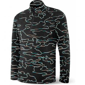 Felpa Saxx Uomo Mezza Zip Roast Master Camo/Nero XL