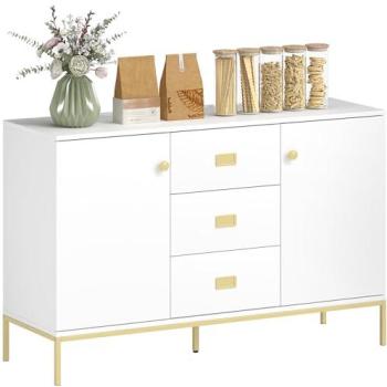 Contemporary White Accent Cabinet