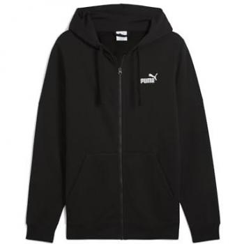 Hoodie Puma Ess No. 1 Logo Full‑Zip Nero XL