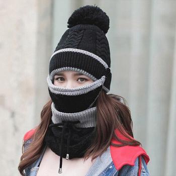 Set de gorro y bufanda cálido para invierno