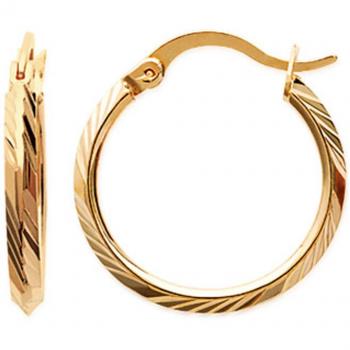 Lily's Collection N2905 3mm Gold Plating Torsades Earrings