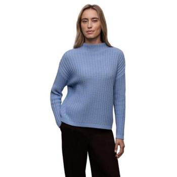 Pull Femme Street One Bleu Structuré à Manches Courtes 34