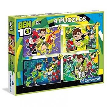 Puzzle 4‑packs Ben 10 — 20 pièces